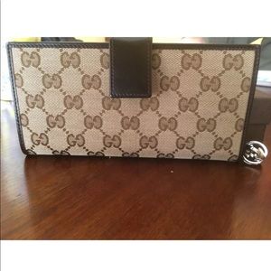 Authentic Gucci Wallet with Charm in Original Box